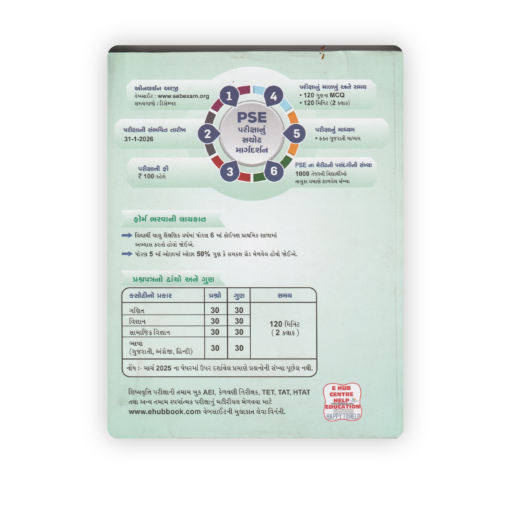 WIN PSE Primary Scholarship Examination Book Standard 6 Gujarati Medium