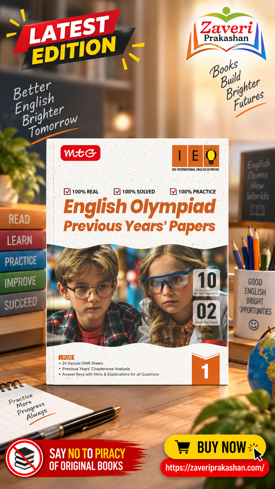 654645 English Olympiad Previous Years' Papers Level 1 - Image 1