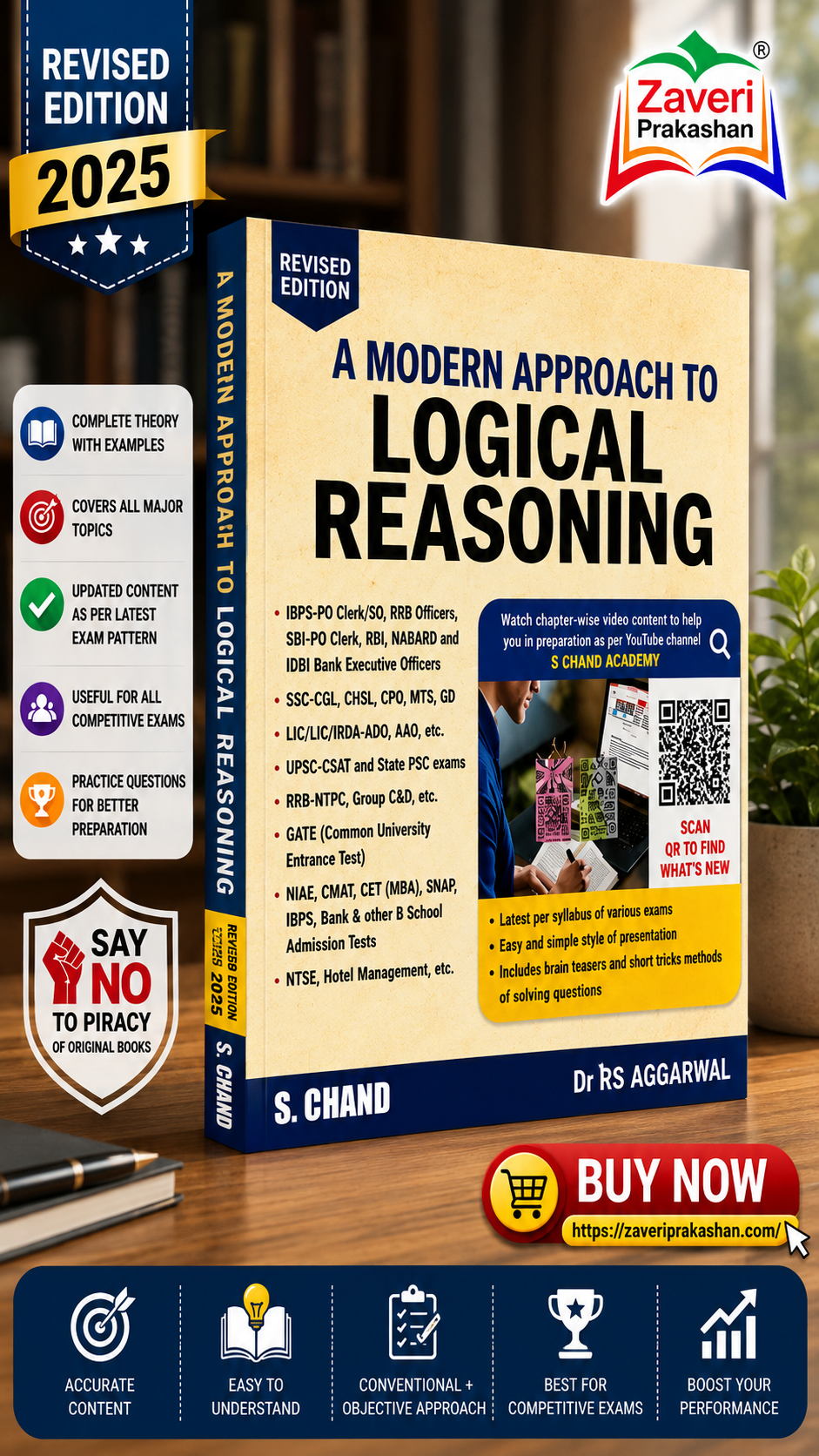 65H1FH A Modern Approach to Logical Reasoning by Dr. R.S. Aggarwal – Revised Edition - Image 1