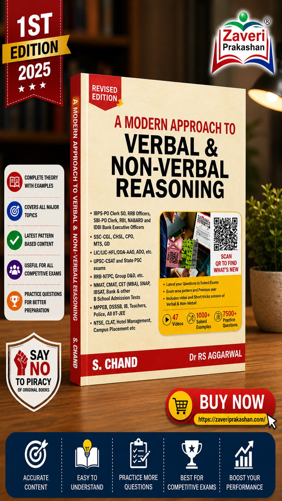 BDGG21 A Modern Approach to Verbal & Non-Verbal Reasoning by Dr. R.S. Aggarwal – S. Chand (Revised Edition) - Image 1
