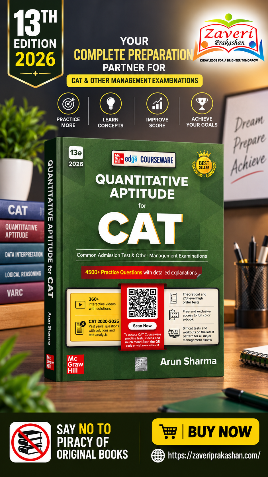 BHHGVHG Quantitative Aptitude for CAT by Arun Sharma (13th Edition) - McGraw Hill Edge Courseware - Image 1