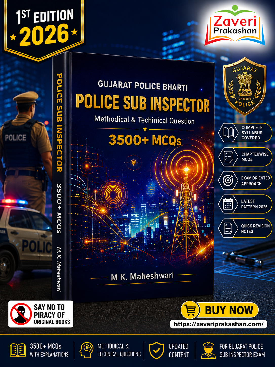 ChatGPT Image Jul 10, 2026, 01_44_34 PM Gujarat Police Board Police Sub Inspector Wireless & Technical Operator 3500+ MCQs - Image 1