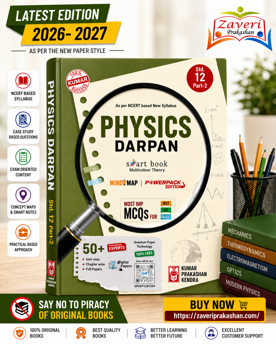 ChatGPT Image Jul 17, 2026, 01_45_15 PM Kumar Physics Darpan for Std 12 (Science Stream) – Part 2, English Medium (NCERT Based) - Image 1