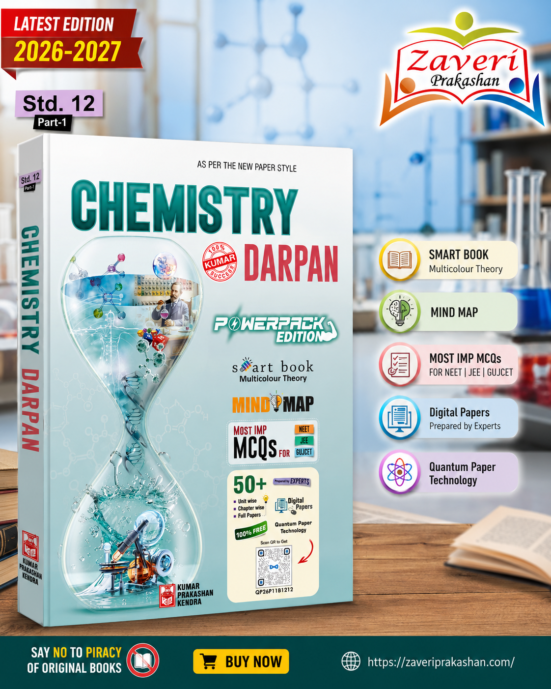 ChatGPT Image Jul 17, 2026, 12_33_09 PM Kumar Chemistry Darpan for Std 12 (Science Stream) – Part 1, English Medium (NCERT Based) - Image 1