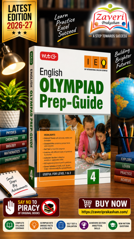 MTG English (IEO) Olympiad Prep Guide Class 4 | Detailed Theory, Exercise with Self Test For Practice | SOF Olympiad Books For Exam 2026-27 (Useful For Level-1 & 2)