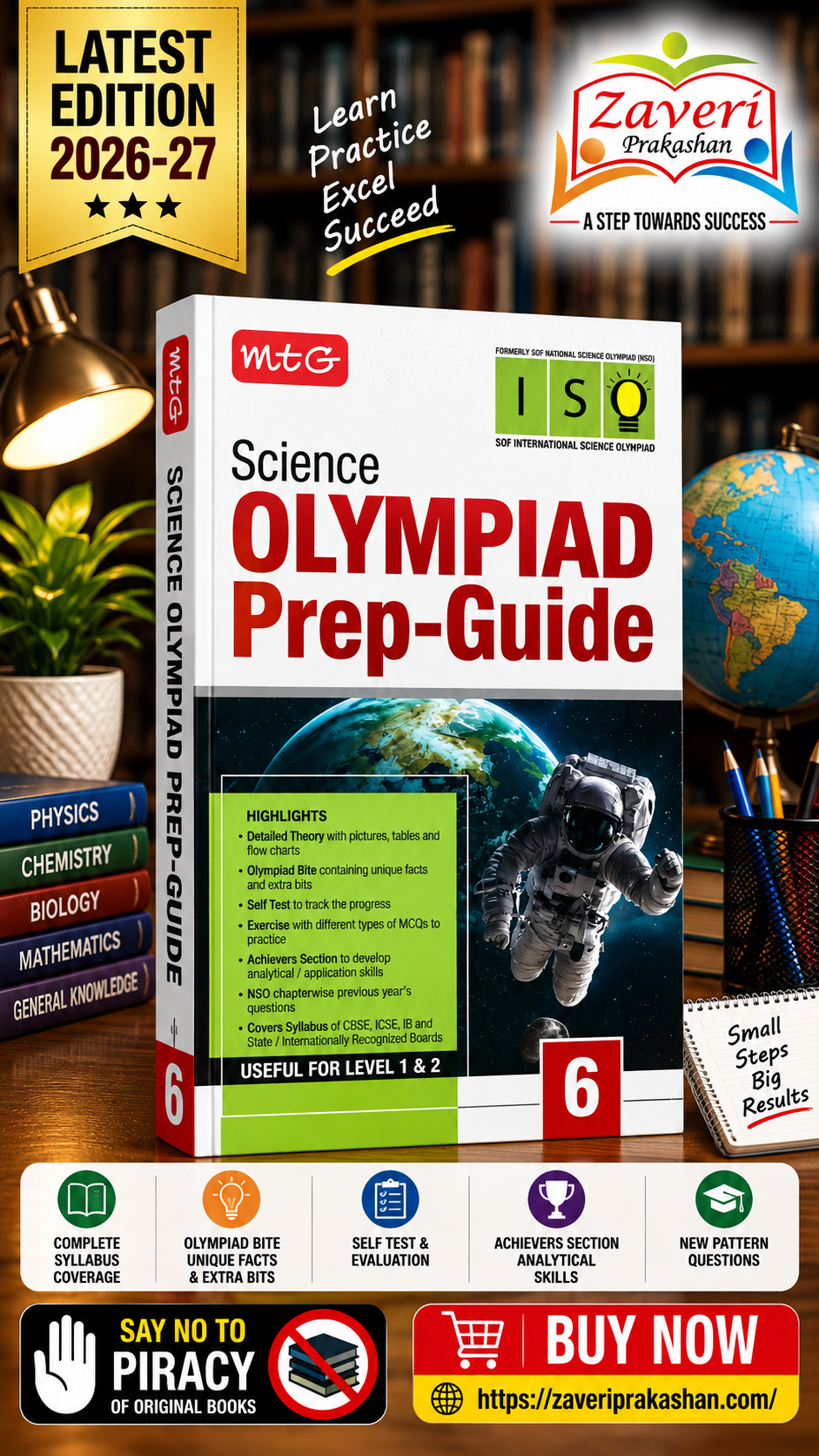 ChatGPT Image Sep 7, 2026, 05_41_05 PM MTG English (IEO) Olympiad Prep Guide Class 6 | Detailed Theory, Exercise with Self Test For Practice | SOF Olympiad Books For Exam 2026-27 (Useful For Level-1 & 2) - Image 1