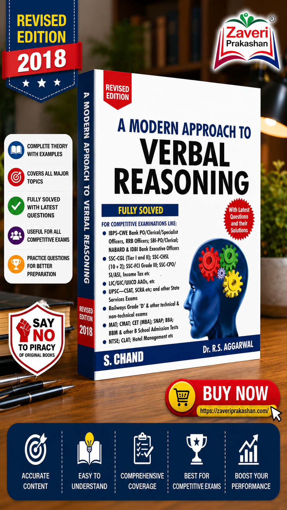 D65DT654I A Modern Approach to Verbal Reasoning by Dr. R.S. Aggarwal – Fully Solved Revised Edition - Image 1
