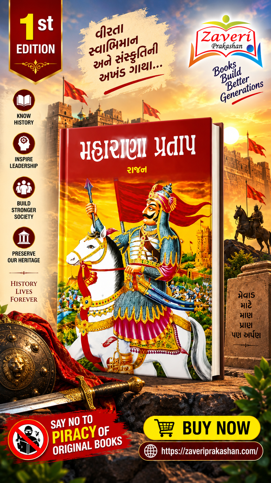 FGHG Maharana Pratap (Biography) (⚔️ મહારાણા પ્રતાપ - વીરતા અને સ્વાભિમાનની અમર ગાથા) - Image 1