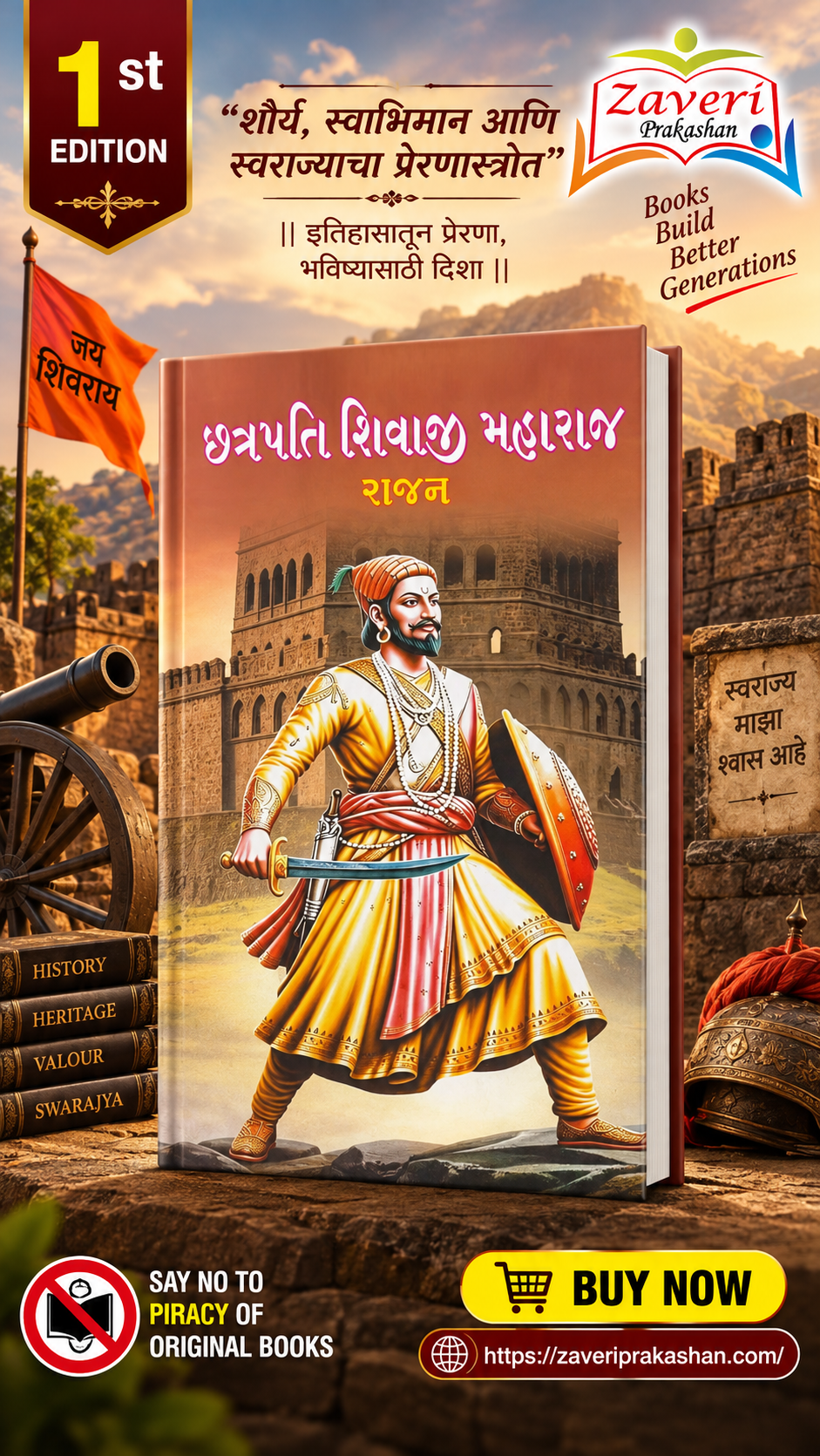 GHFJ Chhatrapati Shivaji Maharaj (Biography) (🚩 છત્રપતિ શિવાજી મહારાજ - જીવનચરિત્ર) - Image 1