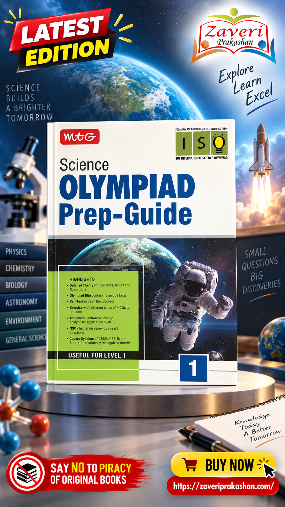 GTFX MTG International Science Olympiad (ISO) Prep-Guide Class 1 - Image 1