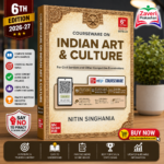 Indian Art and Culture Courseware, 6e by Nitin Singhania (IAS) for UPSC CSE 2026 | 400+ Solved Previous Years’ Questions (2013–2025) | 500+ CBT-based Practice Questions | 50+ Author Videos