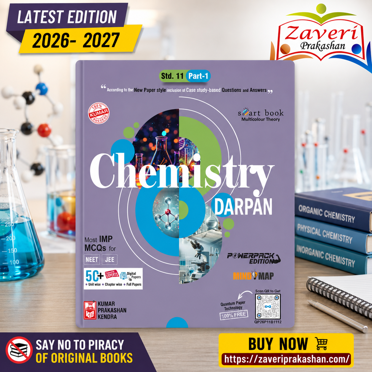 MNMN Kumar Chemistry Darpan for Std 11 (Science Stream) – Part 1, English Medium (NCERT Based) - Image 1