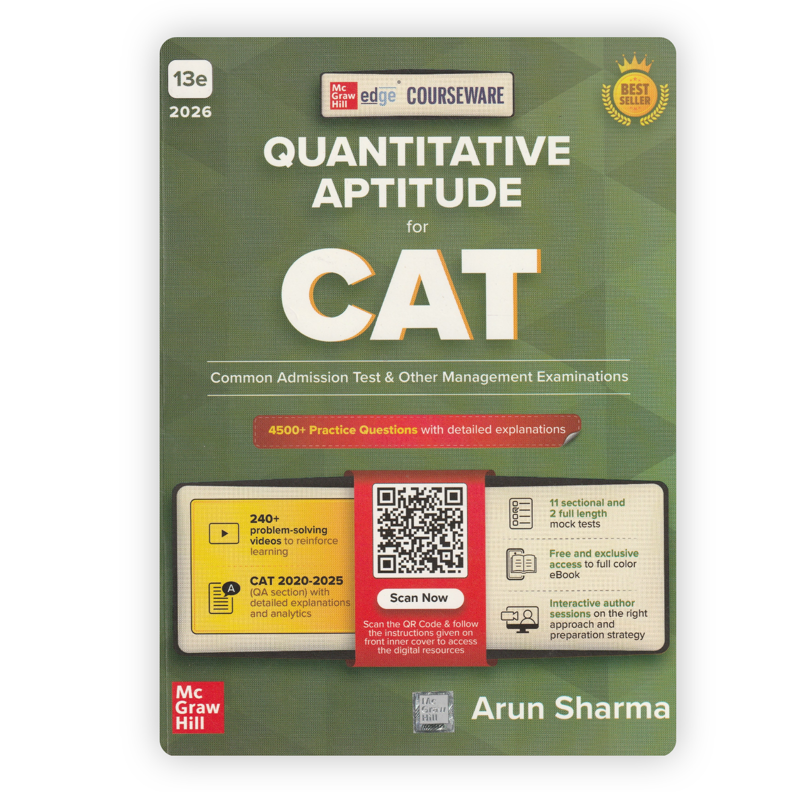 Quantitative Aptitude for CAT by Arun Sharma Quantitative Aptitude for CAT by Arun Sharma (13th Edition) - McGraw Hill Edge Courseware - Image 1