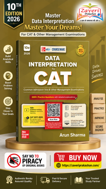 Courseware on Data Interpretation, 10e for CAT 2026 by Arun Sharma | 2500+ Practice Questions | Solved PYQs (2017-2025) | 120+ Problem Solving Videos | 43 DI Sectional & Mock Tests | MBA Preparation