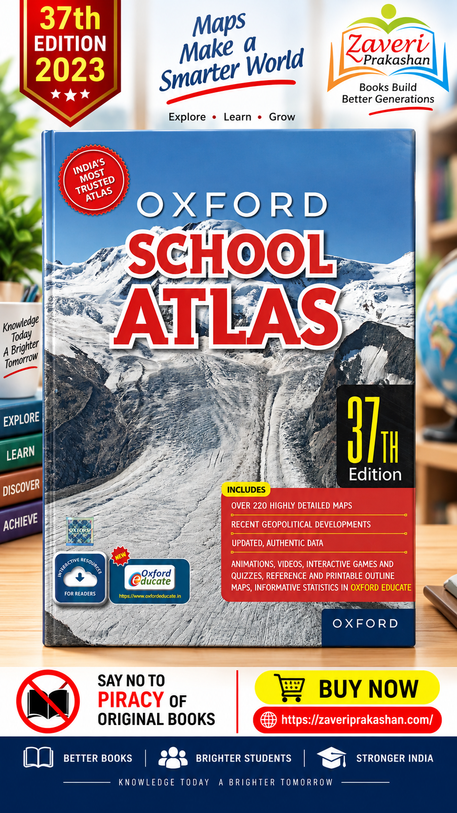 ghvghc Oxford School Atlas (37th Edition) - Image 1