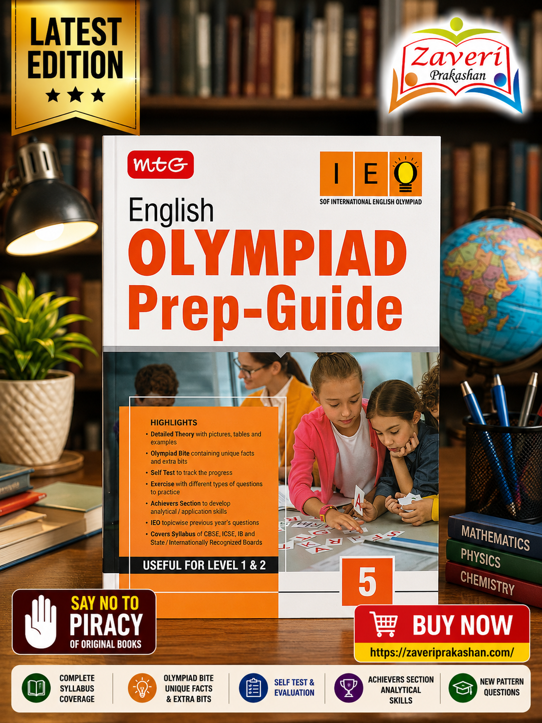 hjbhj International English Olympiad (IEO) Prep-Guide for Class 5 - Image 1