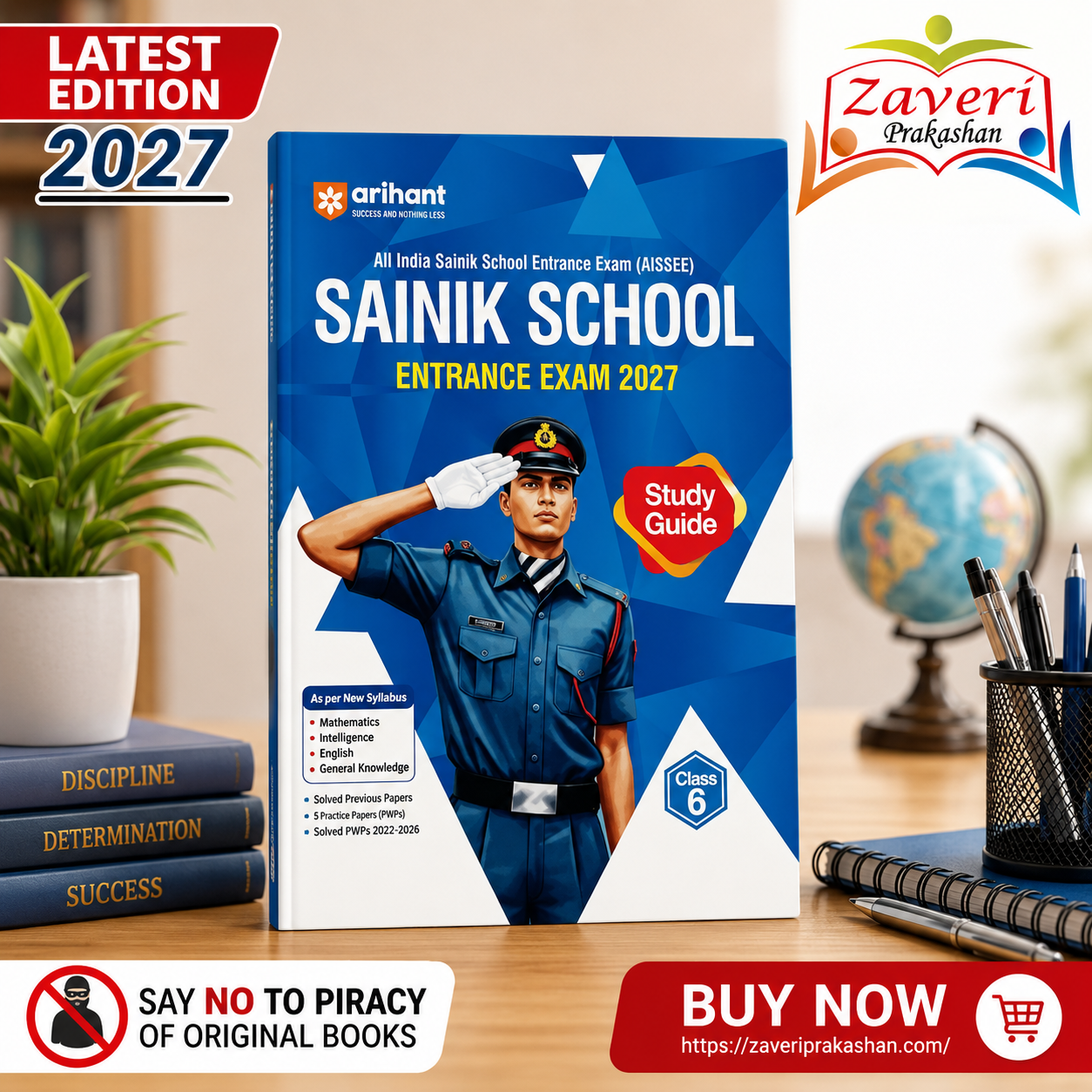 jjjhj Sainink School Entrance Exam (AISSEE) Class 6 Study Guide for Entrance Exam - Image 1