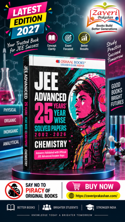 Oswaal JEE Advanced 25 Years Year-wise Solved Papers Chemistry | Fully Solved May 2026 Paper 1 & 2 | Smart Mind Maps, Mnemonics, PYQs & Oswaal AI