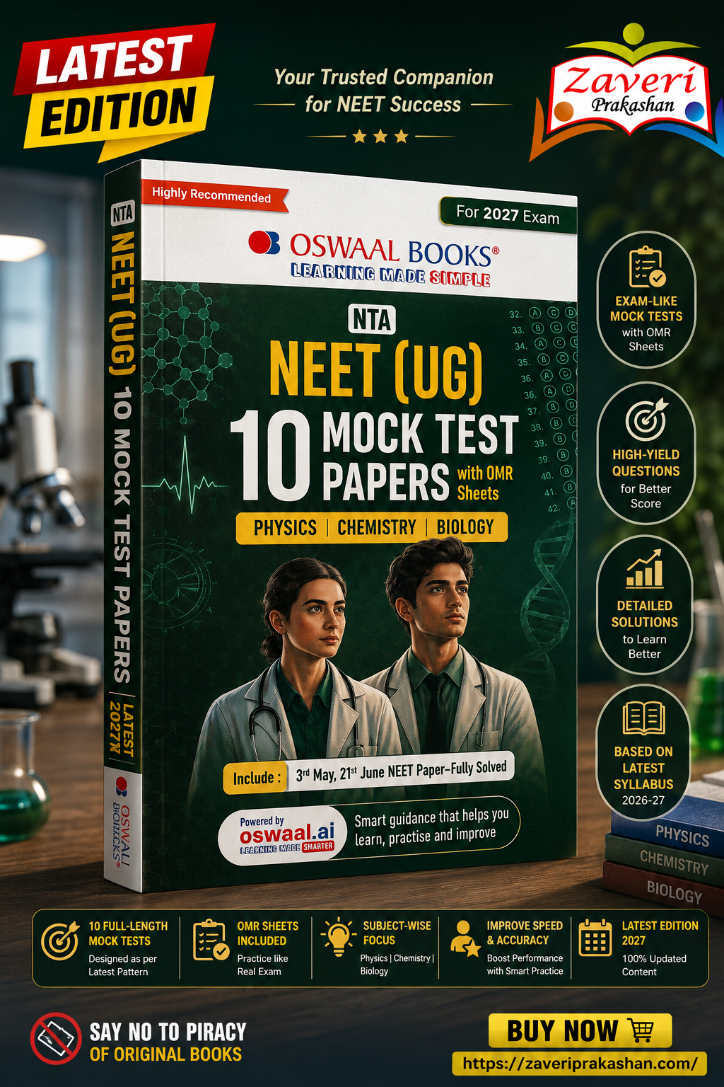 ChatGPT Image Jul 31, 2026, 04_19_39 PM Oswaal NTA NEET (UG) | 10 Mock Test Papers with OMR Sheets | Physics, Chemistry & Biology | For 2027 Exam - Image 1