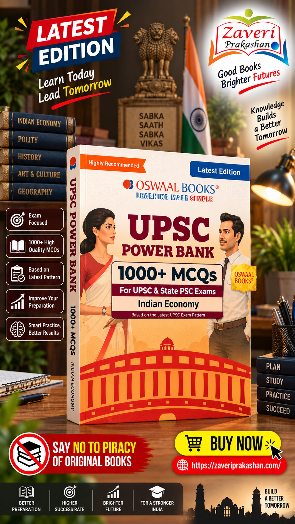 ChatGPT Image Sep 9, 2026, 05_08_04 PM Oswaal UPSC Power Bank:1000+ MCQs for UPSC and State PSCs Exams Indian Economy - Image 1