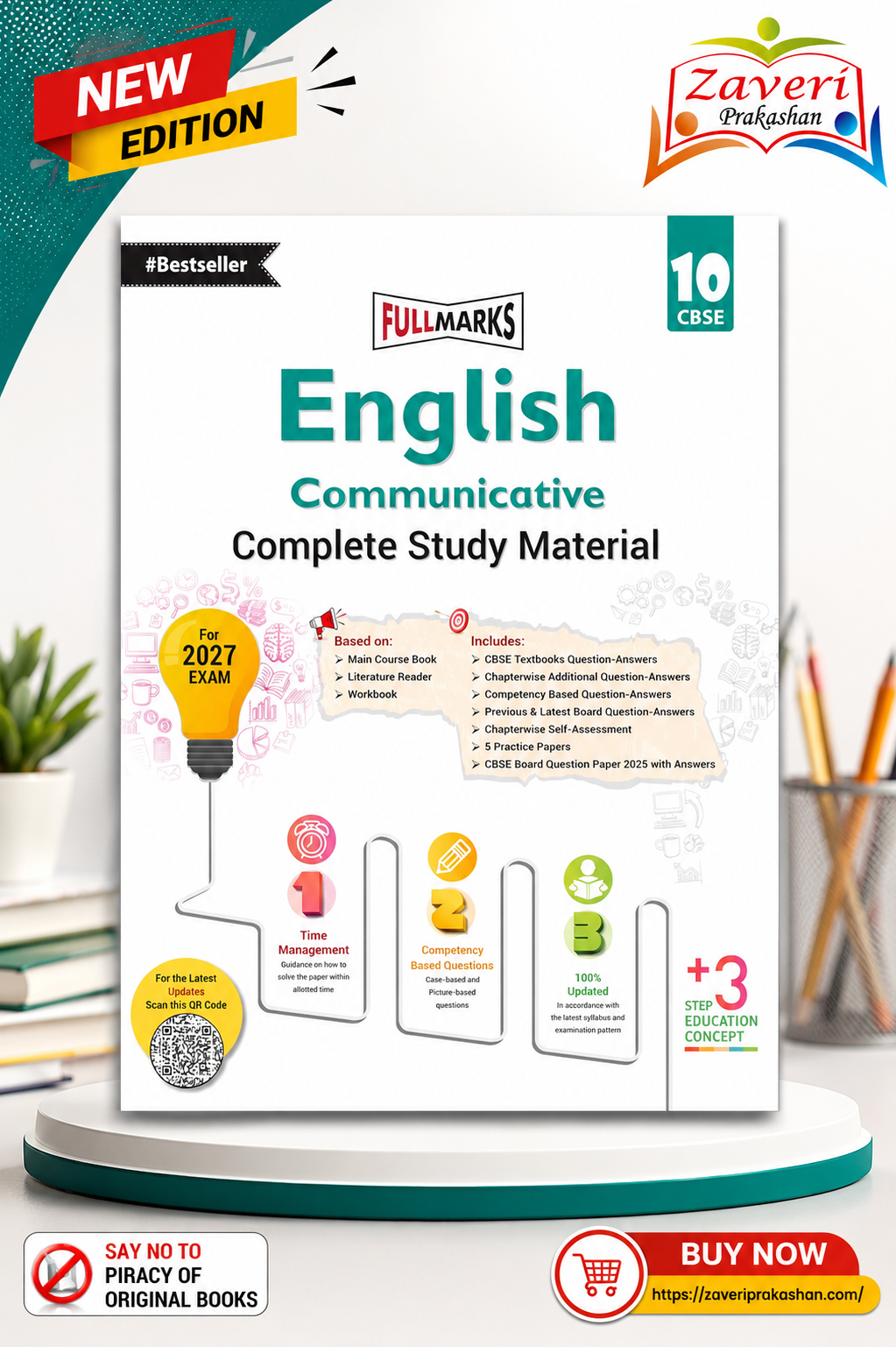 41 Full Marks English Communicative Complete Study Material Class 10 | Based on Main Course Book, Literature Reader & Workbook | For CBSE 2027 Examination - Image 1