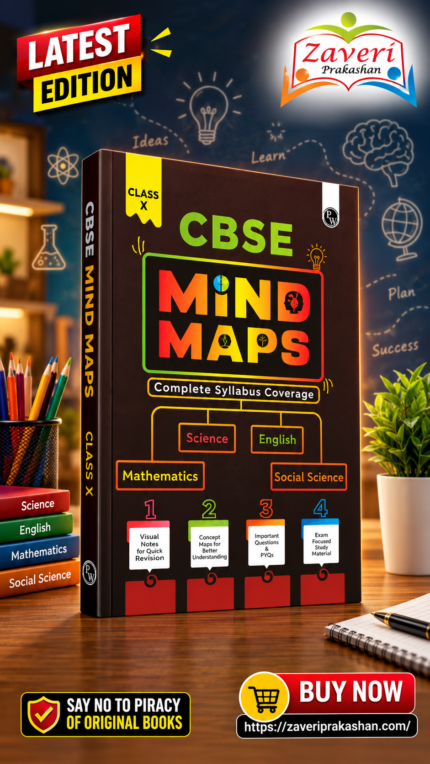 PW CBSE Class 10 Mind Maps Book For 2025 Board Exams l Mathematics, Physics, Chemistry, Biology, English and Social Science | Simplified Concepts & Quick Revision [Paperback] PW