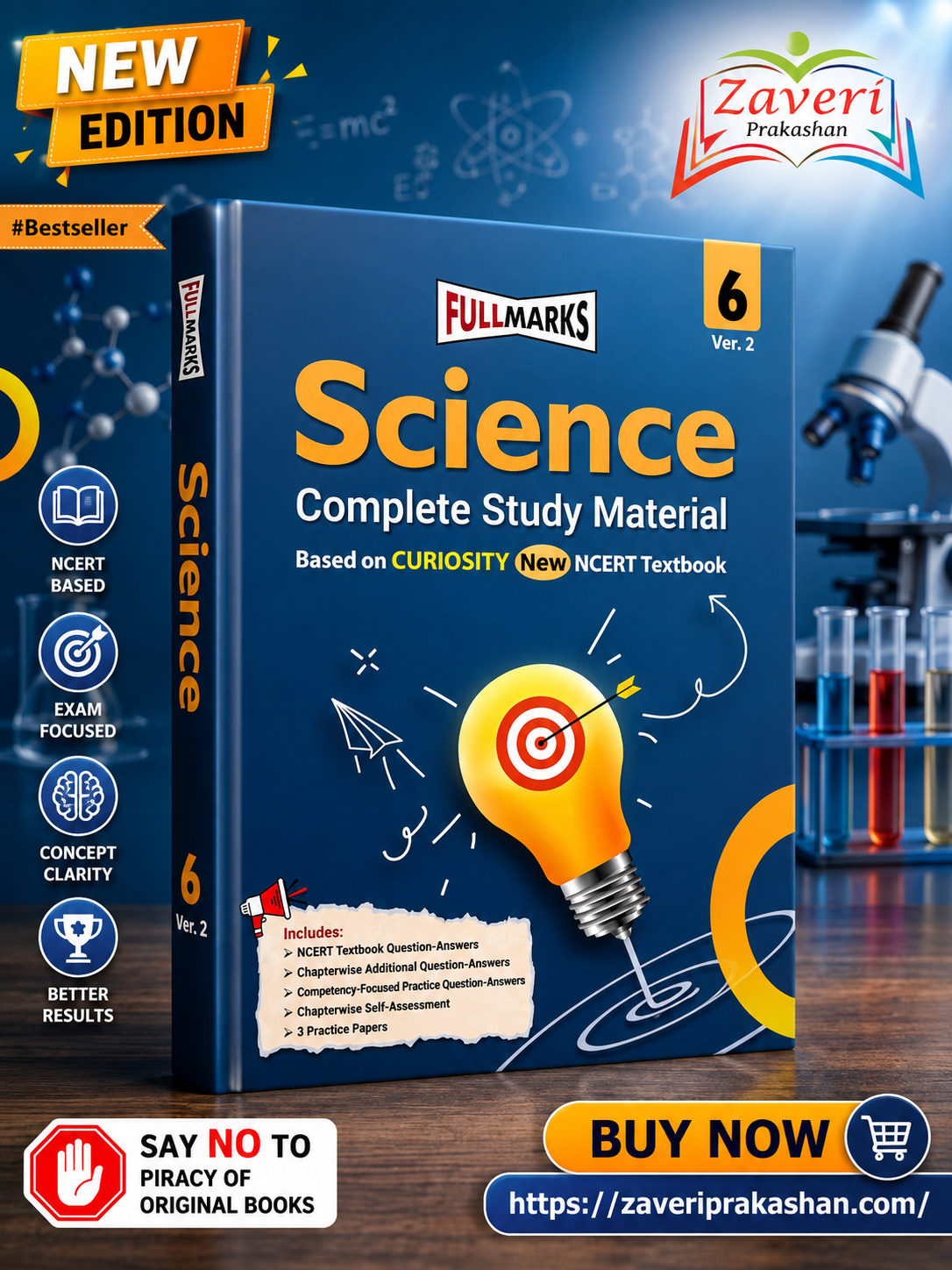 8833 Full Marks Science Curiosity Ver.2 Class 6 Complete Study Material | Based on New NCERT Textbook Curiosity & CBSE Syllabus | CBSE 2026 Exams - Image 1