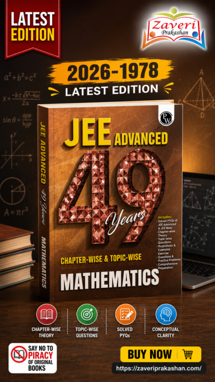 PW 49 Years JEE Advanced PYQ Book Mathematics Chapterwise & Topicwise Solved Papers (1978-2026) | PYQ with Detailed Solutions | Previous Year Questions for IIT JEE Advanced Exam