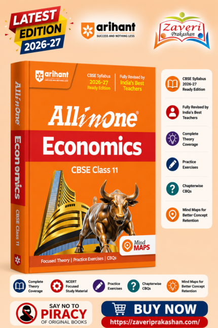Arihant All in One Economics Class 11 for CBSE Exam 2026-27 | NCERT Based Complete Theory, Practice Exercises, CBQs, A-R, Sample Papers & Mind Maps | Revised Edition as per Latest Syllabus
