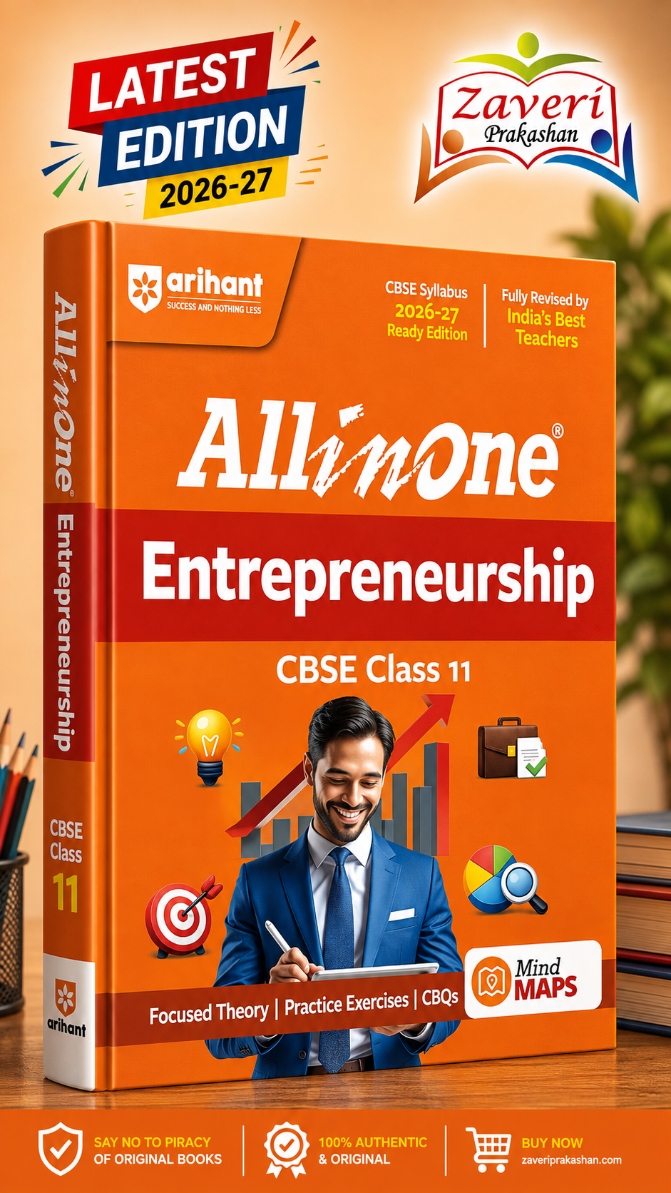 ChatGPT Image Aug 24, 2026, 04_43_55 PM All in One Entrepreneurship Class 11 for CBSE Exam 2026–27 | NCERT Based Complete Theory, Practice Exercises, CBQs, A-R, Sample Papers & Mind Maps | Revised Edition as per Latest Syllabus - Image 1