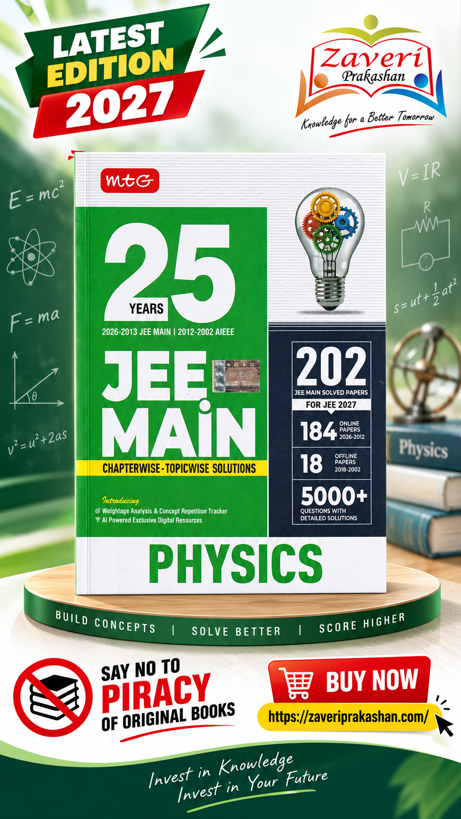 ChatGPT Image Sep 5, 2026, 05_58_13 PM MTG 25 Years JEE Main Chapterwise-Topicwise Solutions Physics | 2027 Edition | Previous Years Solved Papers - Image 1