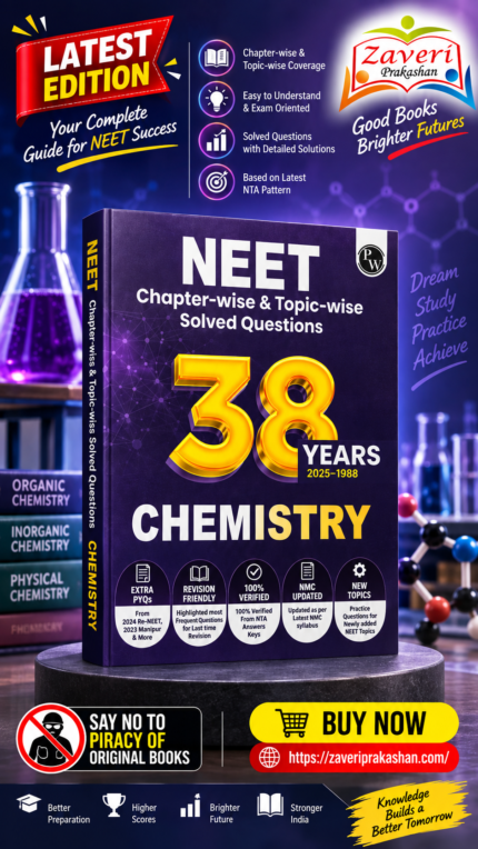 PW 38 Years NEET Previous Year Solved Question Papers Chemistry PYQ (2025 - 1988) Chapterwise Topicwise Solutions For NEET Exam 2026 with Newly Added Topics [May 05, 2025] PW expert