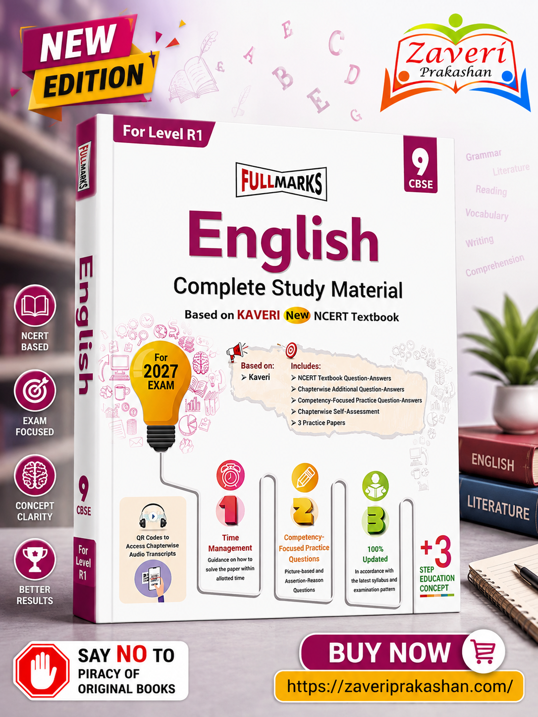 DDBGN Full Marks English Complete Study Material Class 9 | Based on New NCERT Textbook KAVERI | For Level R1 | CBSE 2027 Examination - Image 1