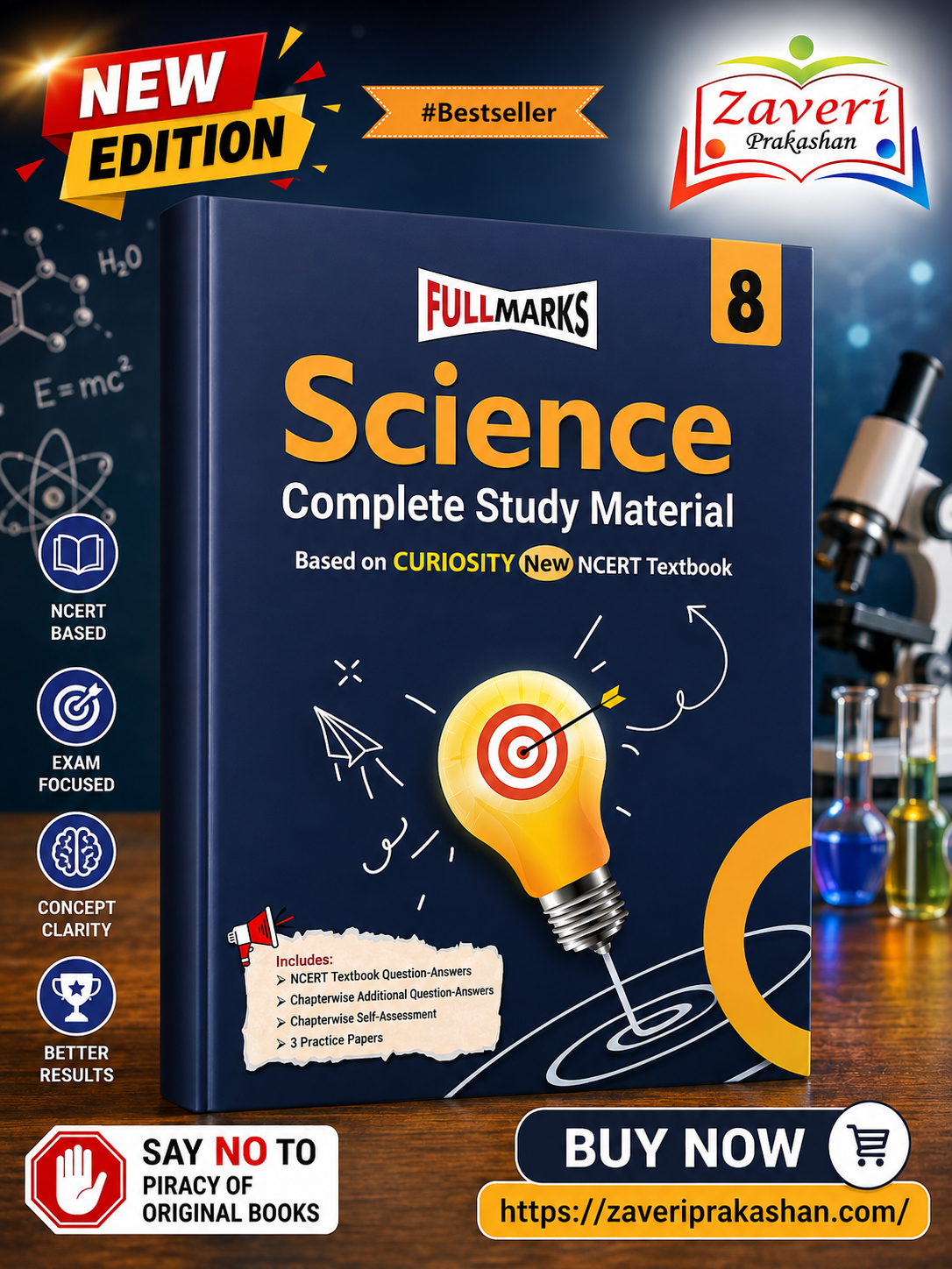 DSVG Full Marks Science Complete Study Material Class 8 | Based on New NCERT Textbook CURIOSITY & CBSE Syllabus - Image 1