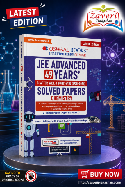 Oswaal JEE Advanced Chemistry Question Bank | 49 Years’ Chapter-wise & Topic-wise |Solved Papers (1978-2026) |Revision Notes, | PYQs, Latest 2026 Paper & Oswaal AI