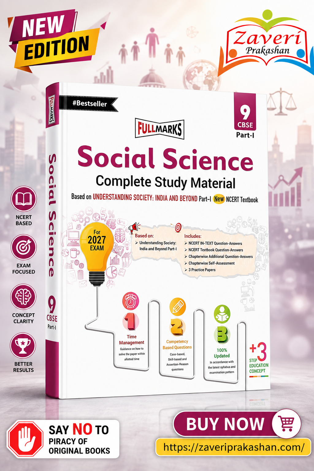GCCNNN Full Marks Social Science Complete Study Material Class 9 | Based on New NCERT Textbook Understanding Society: India and Beyond Part-I | CBSE 2027 Examination - Image 1
