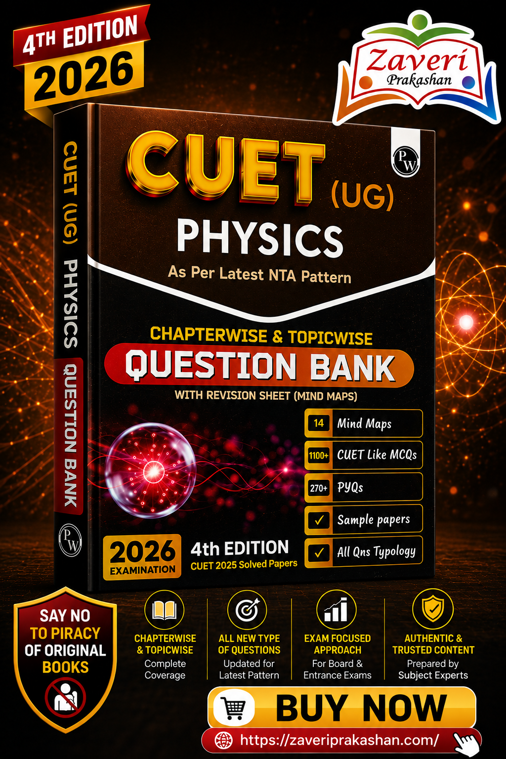 HGTYF PW CUET UG Entrance Exam Books 2026 – Physics | Chapterwise & Topicwise MCQs Question Bank | Theory + Exercises | CUET UG PYQ (2025–2022) | Mock Tests | Latest NTA Pattern | Paperback - Image 1