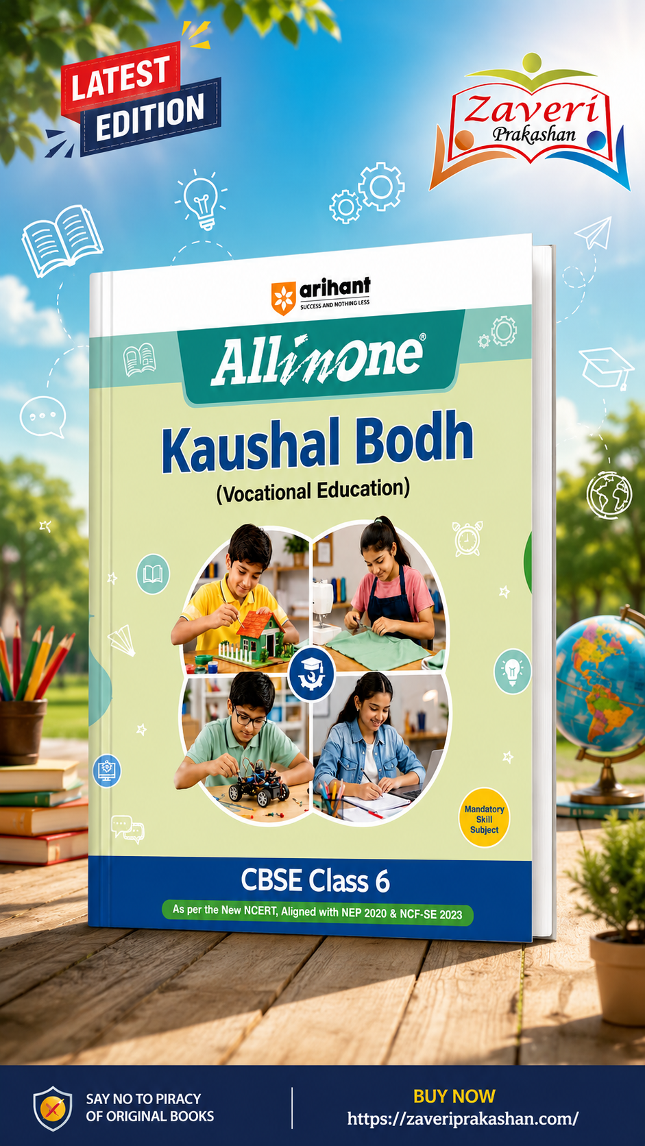V CCV C Arihant All in One Kaushal Vikas (Vocational Education) Class 6 | As per New NCERT & CBSE Syllabus | NCERT Theory, Coverage of All Activities & 3 Paper-Pencil Tests - Image 1