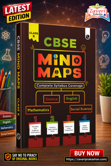 PW CBSE Class 10 Mind Maps Book For 2025 Board Exams l Mathematics, Physics, Chemistry, Biology, English and Social Science | Simplified Concepts & Quick Revision [Paperback] PW