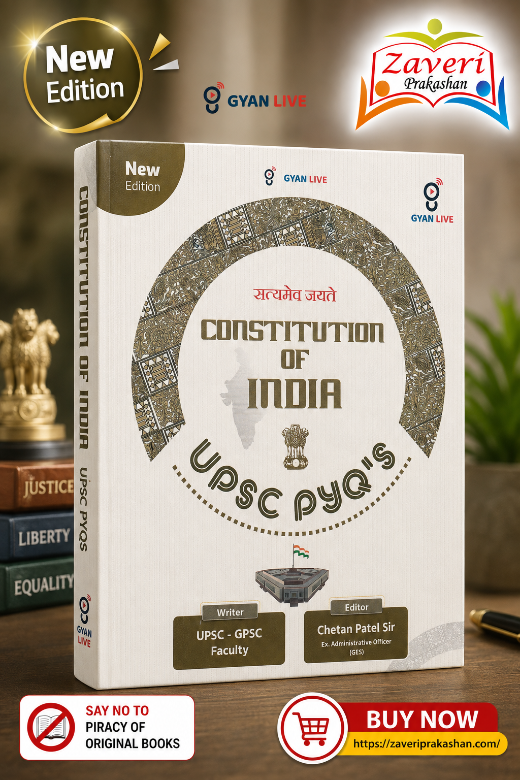VCFXC Constitution of India | UPSC & GPSC Preparation Book | New Edition | Gyan Live Product Categories (Only 2) - Image 1