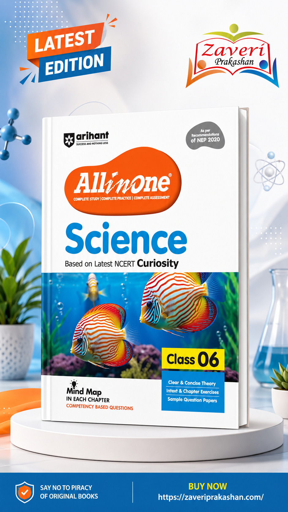 VGVGH All in One Science for Class 6 | Based on Latest NCERT Curiosity | Complete Study, Complete Practice & Complete Assessment - Image 1