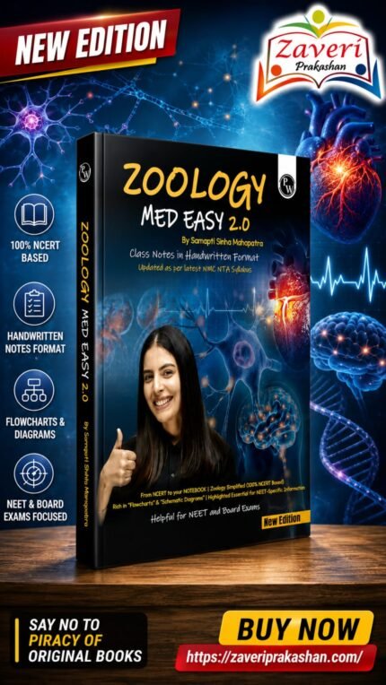 PW Zoology Med Easy 2.0 For NEET and Board Exams 2025-26 | Flowcharts, Schematic Diagrams l Samapti Sinha Mahapatra Handwritten Notes [Paperback] Samapti Sinha Mahapatra