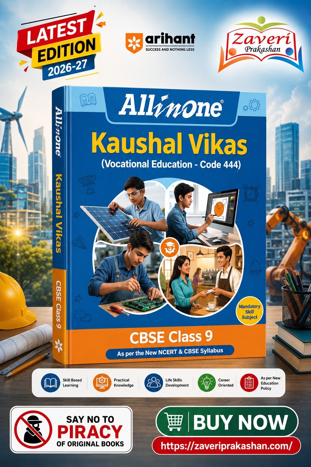 WhatsApp Image 2026-08-10 at 2.10.36 PM All in One Kaushal Vikas (Vocational Education – Code 444) Class 9 | As per New NCERT & CBSE Syllabus 2026–27 | NCERT Theory, All Activities & 3 Paper-Pencil Tests - Image 1