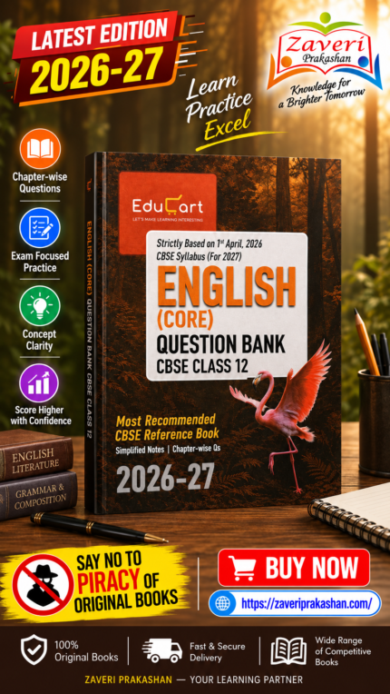 Educart CBSE Class 12 English Core Question Bank 2026-27 (Strictly Based on Latest Syllabus for 2027 Exam)