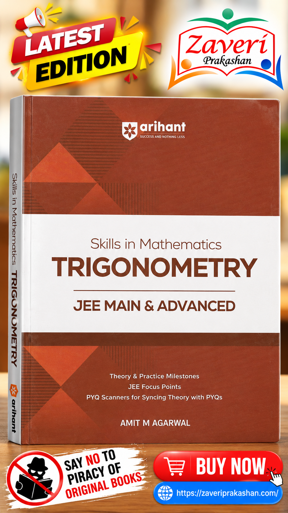 JUTJU Arihant Skills in Mathematics Trigonometry for JEE Main & Advanced 2026-2027 | Theory, Practice Milestones & PYQ Scanners | Ideal for IIT JEE Aspirants by Amit M Agarwal - Image 1