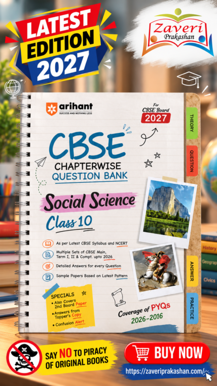 CBSE Social Science Class 10 Chapterwise Question Bank for Board Exam 2027 | Chapterwise PYQs with Revision Theory, Detailed Solutions, Exam Tips & Sample Papers | Latest CBSE Syllabus & Exam Pattern