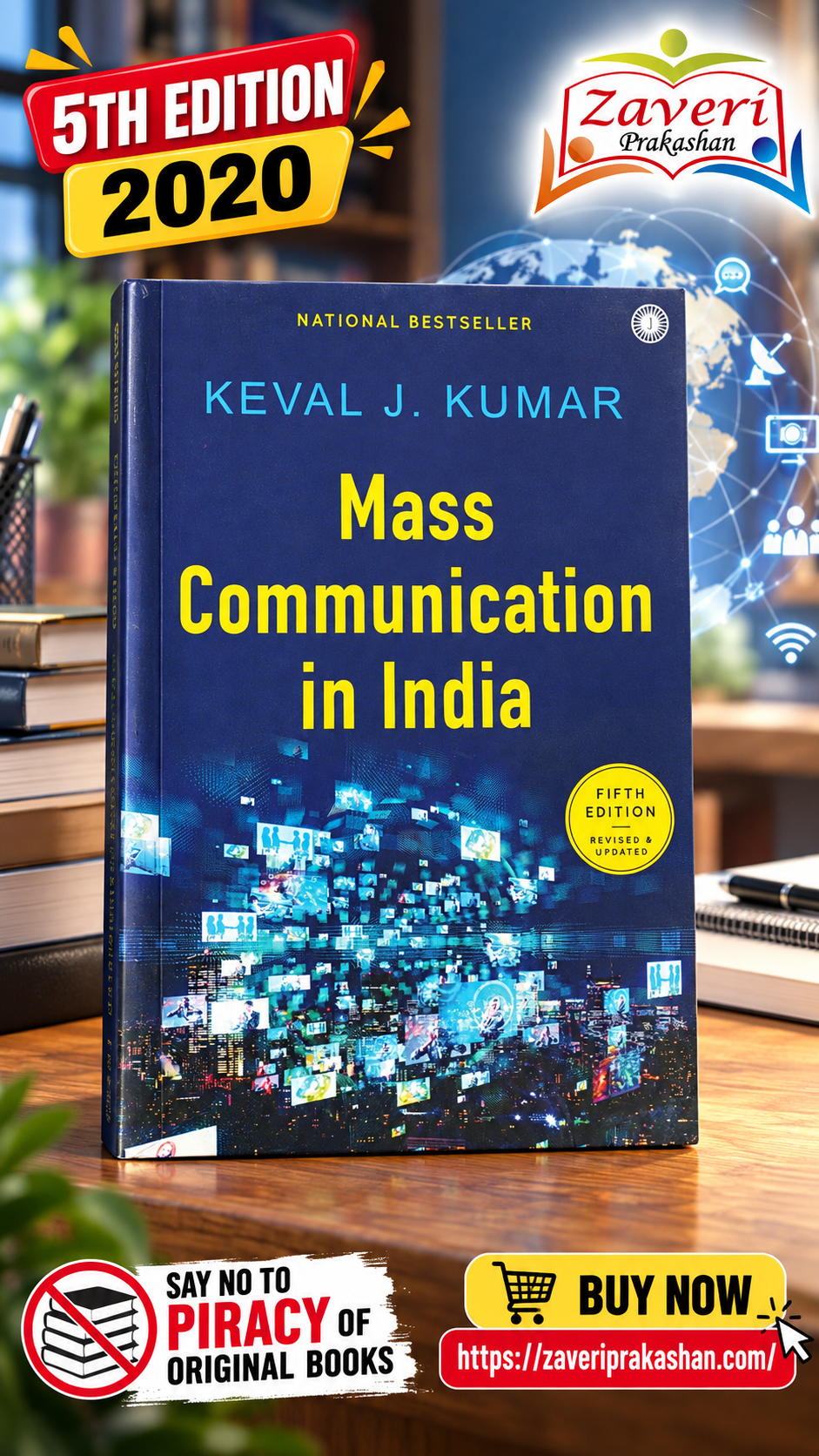 332455 Mass Communication in India, Fifth Edition Paperback – 10 December 2020 - Image 1